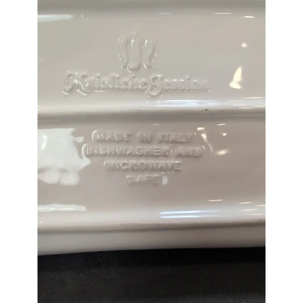 Maioliche Jessica Cream Rectangular Tray Platter Made in Italy READ